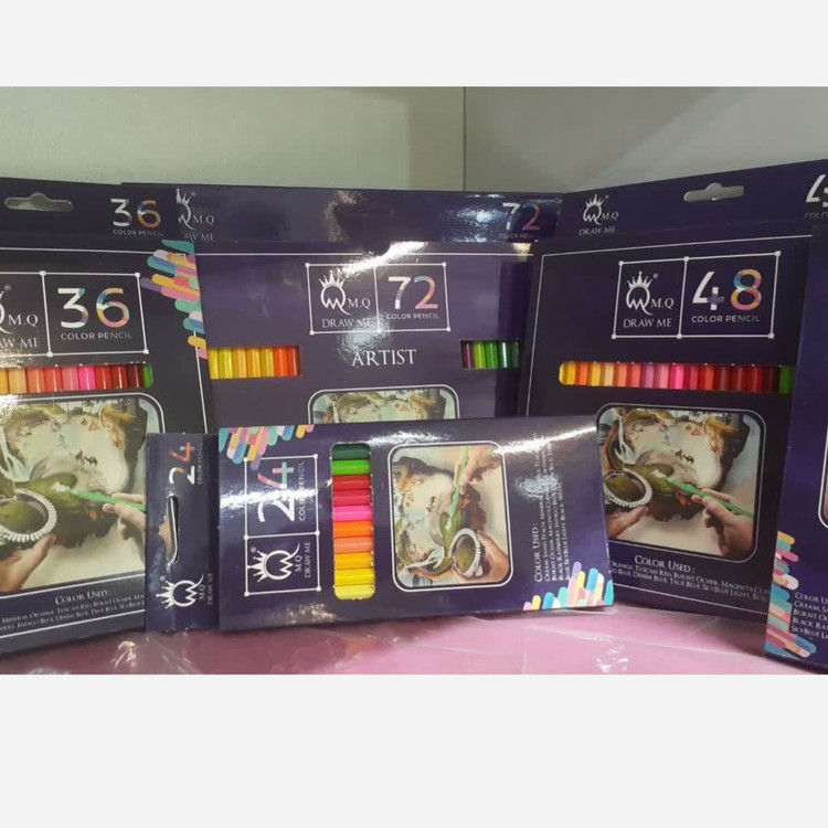 مدادرنگیmq ام کیو کارتونی 36،72،12رنگ